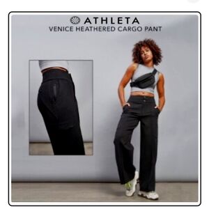 NWOT - Athleta "Venice" Heathered Cargo Pant